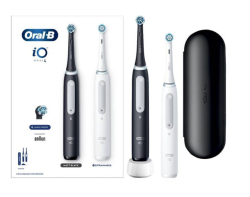 Zubní kartáček Oral-B iO Series 4 Matt Black + Quite White DUO Pack