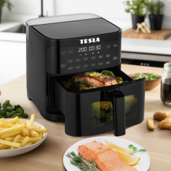 Fritéza horkovzdušná Tesla AirCook & Steam QS550 XL černá